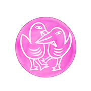 コスタ ボダ FINAL PEACE  プレート BIRDS ピンク