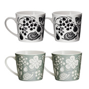 gt@g }O (S) Wild at heart - Dusty Blue & White / Black 4PZbg