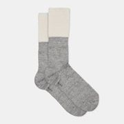 aiayu  Linen Rib Socks（靴下） Mix Grey グレー